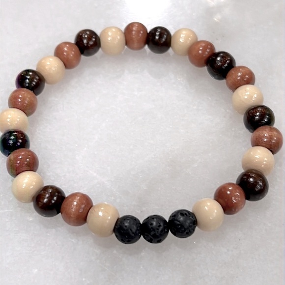 Essential Oil ANTI-ANXIETY and Lava Bead Diffuser Bracelet - Picture 2 of 4